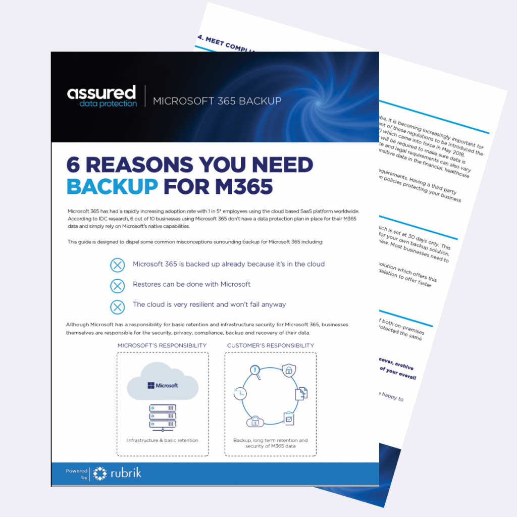 6 Reasons You Need Backup for Microsoft 365 - Assured Data Protection